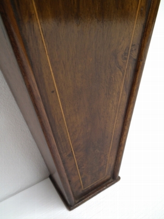 Antique Mahogany Inlaid Candle Box