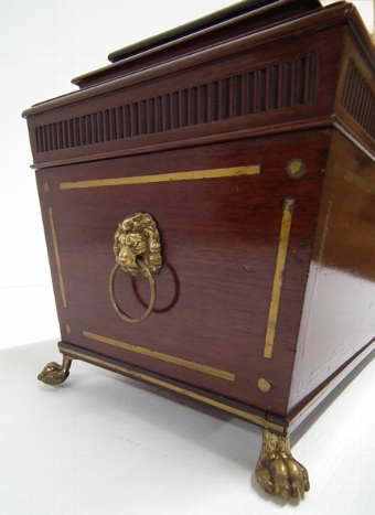 Antique Victorian Mahogany Casket