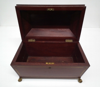 Antique Victorian Mahogany Casket