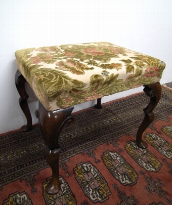 George II Style Walnut Stool