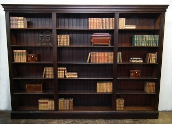 Edwardian Oak Open Bookcase