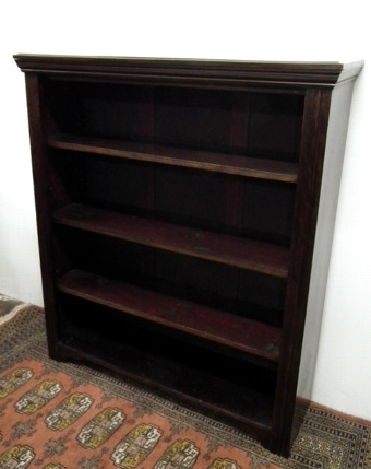 Edwardian Mahogany Open Bookcase