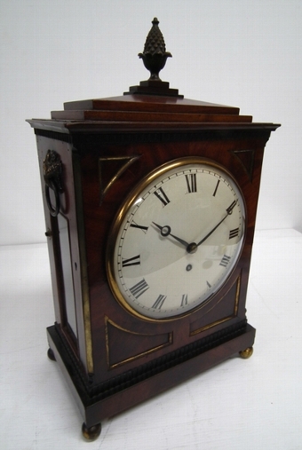 Regency Mahogany Mantel Clock