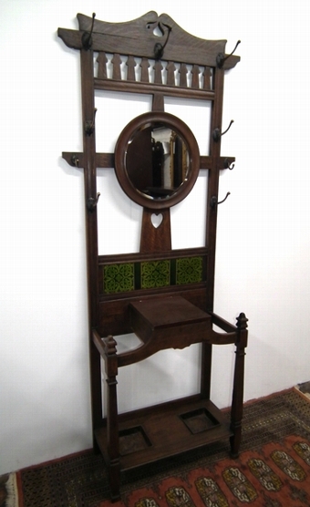 Art Nouveau Hall Stand