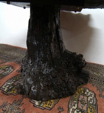 Antique Contemporary Burr Elm Coffee Table