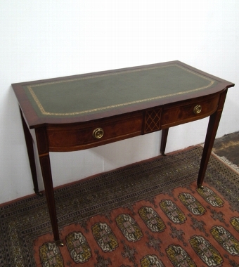 Sheraton Style Inlaid Mahogany Writing Table