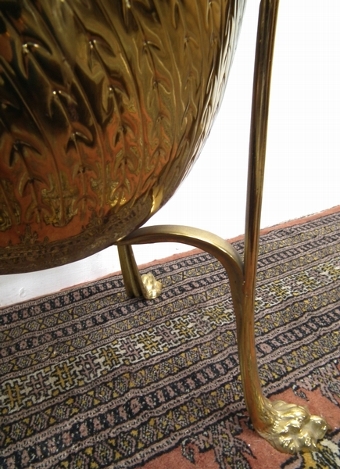 Antique Late Victorian Brass Jardinière