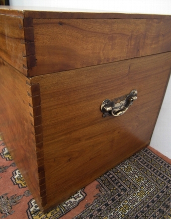 Antique Large Camphor Wood Trunk