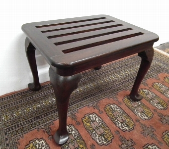 Whytock & Reid Mahogany Luggage Rack