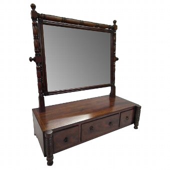 George III Mahogany Toilet Mirror