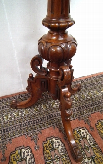 Antique Unusual Victorian Burr Walnut Dressing Mirror