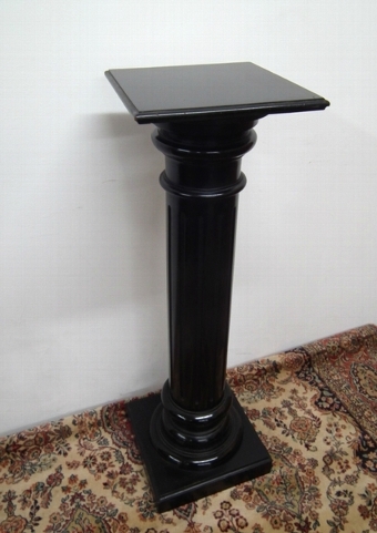 Victorian Ebonised Wood Pedestal