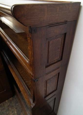Antique Set of 3 Oak Sectional Bookcases