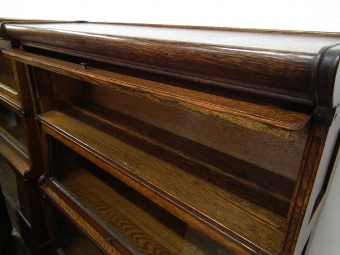 Antique Set of 3 Oak Sectional Bookcases