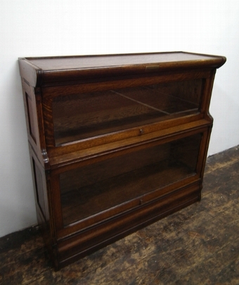 Antique Set of 3 Oak Sectional Bookcases