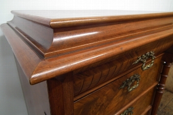 Antique :SALE: Continental Tall Walnut Chest of Drawers