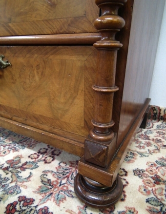 Antique :SALE: Continental Tall Walnut Chest of Drawers