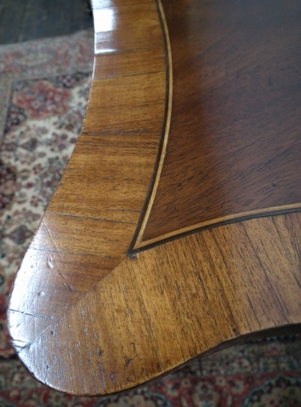 Antique George III Style Serpentine Sideboard/Serving Table