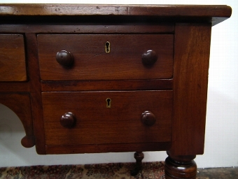 Antique Late Victorian Mahogany Desk/Library Table
