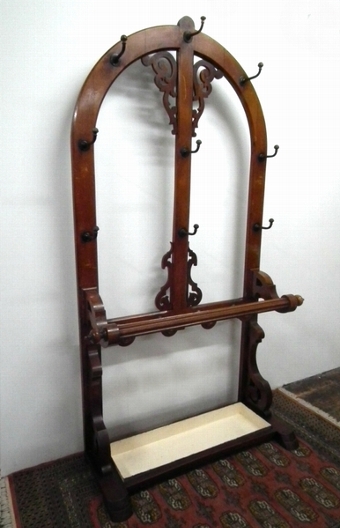 Large Victorian Oak Hall Stand