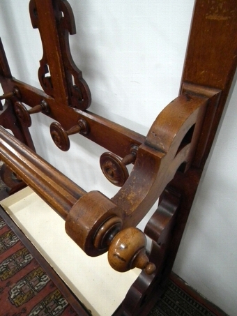 Antique Large Victorian Oak Hall Stand