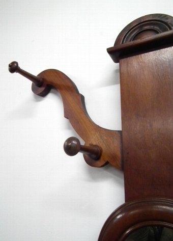 Antique Mid Victorian Walnut Hall Stand