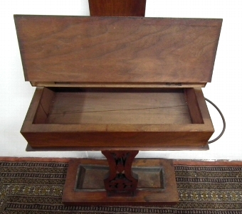 Antique Mid Victorian Walnut Hall Stand