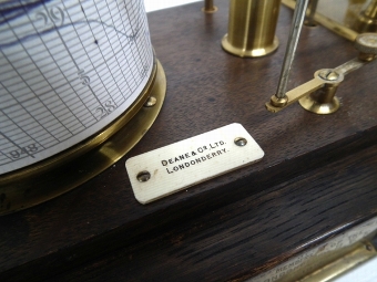 Antique Edwardian Barograph