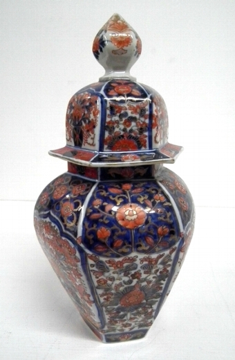 Japanese Hexagonal Imari Vase