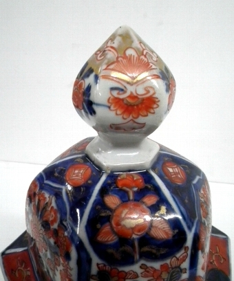 Antique Japanese Hexagonal Imari Vase