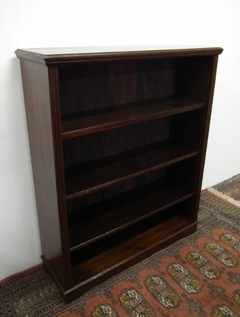 Edwardian Stained Beech Open Bookcase