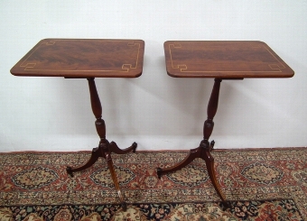 Pair of Sheraton Style Occasional Tables