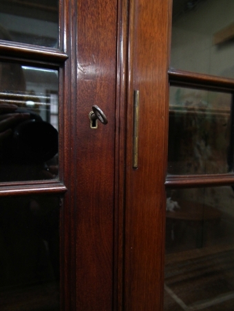 Antique George III Style 3 Door Mahogany Cabinet Bookcase