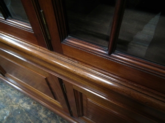 Antique George III Style 3 Door Mahogany Cabinet Bookcase
