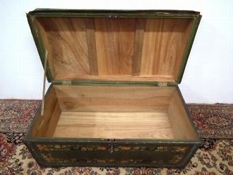Antique George III Camphor Painted Kist