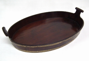 George III Mahogany Butlers Tray