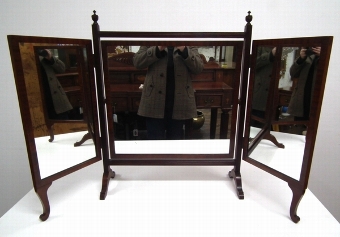 Edwardian Triptych Toilet Mirror