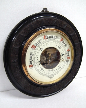 Edwardian Circular Wall Barometer