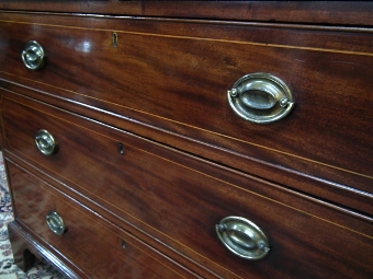 Antique George III Inlaid Mahogany Chest of Drawers