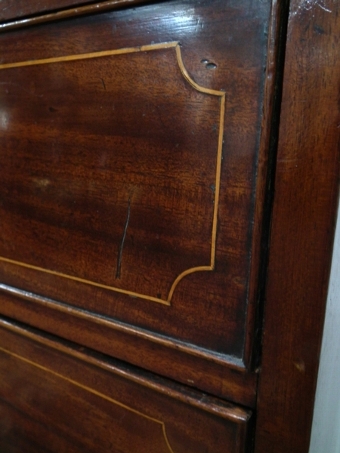 Antique George III Inlaid Mahogany Chest of Drawers