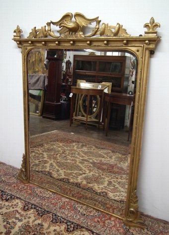 William IV Carved Giltwood Overmantel Mirror