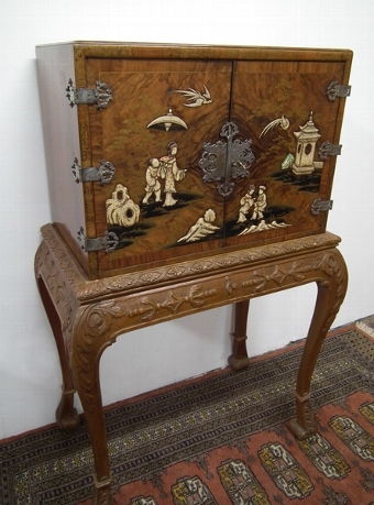 Chinoiserie Cabinet on Stand