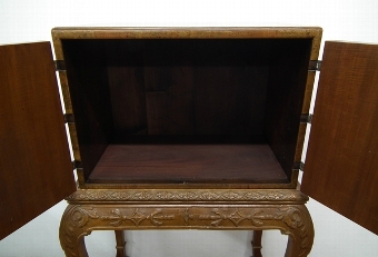 Antique Chinoiserie Cabinet on Stand