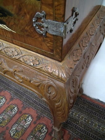 Antique Chinoiserie Cabinet on Stand