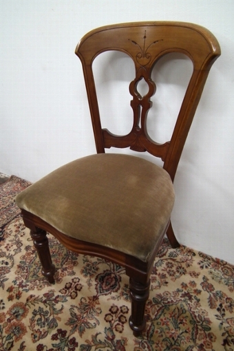 Antique Set of 6 Late Victorian Mahogany Dining Chairs