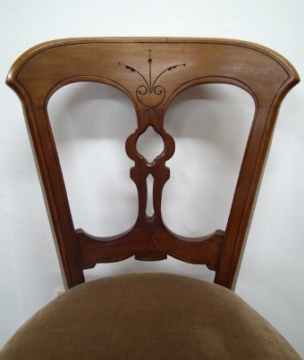 Antique Set of 6 Late Victorian Mahogany Dining Chairs