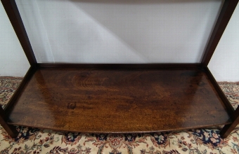 Antique Late George III Mahogany Bow Front Side Table