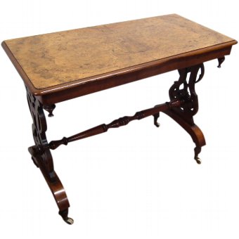 Mid Victorian Burr Walnut Occasional Table