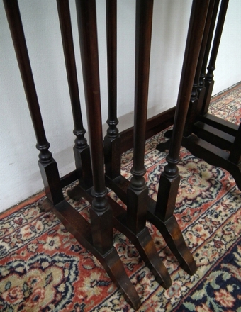 Antique Mahogany Nest of 3 Tables