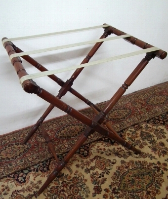 Antique Late George IV Mahogany Butlers Tray on Stand